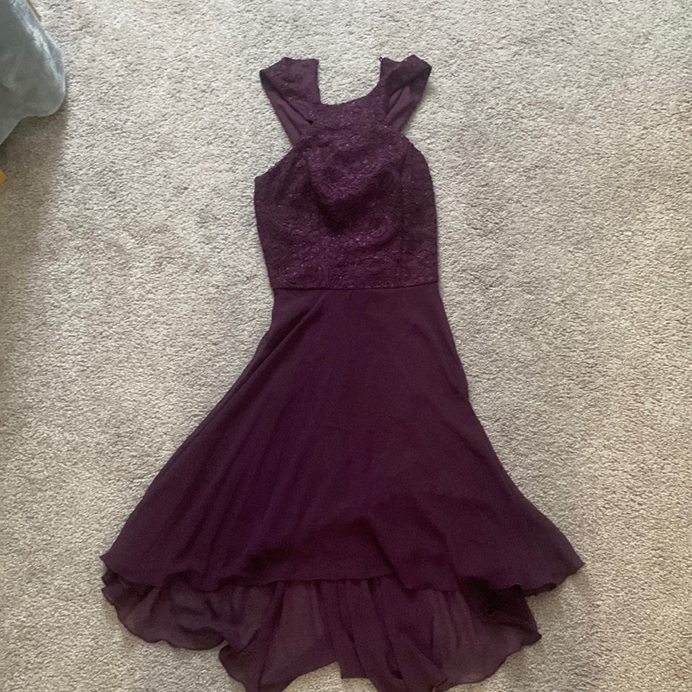 Plum/ Purple High Neck Dress